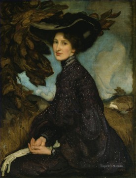 Miss Thea Proctor George Washington Lambert portraiture Oil Paintings
